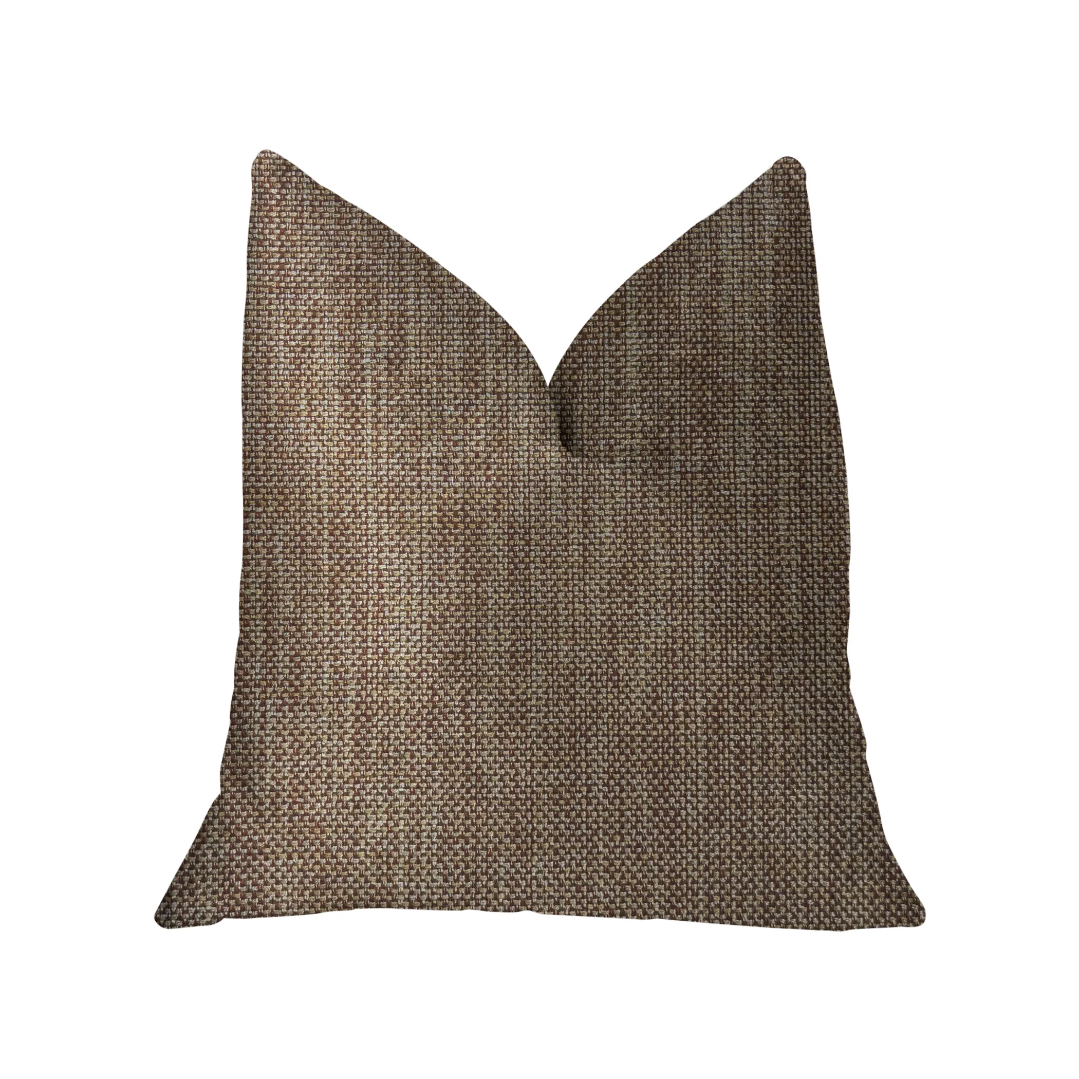 Plutus Ganache Gold Luxury Throw Pillow