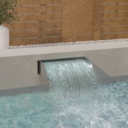 Waterfall Silver Stainless Steel 304 Medium Decorative Inlays