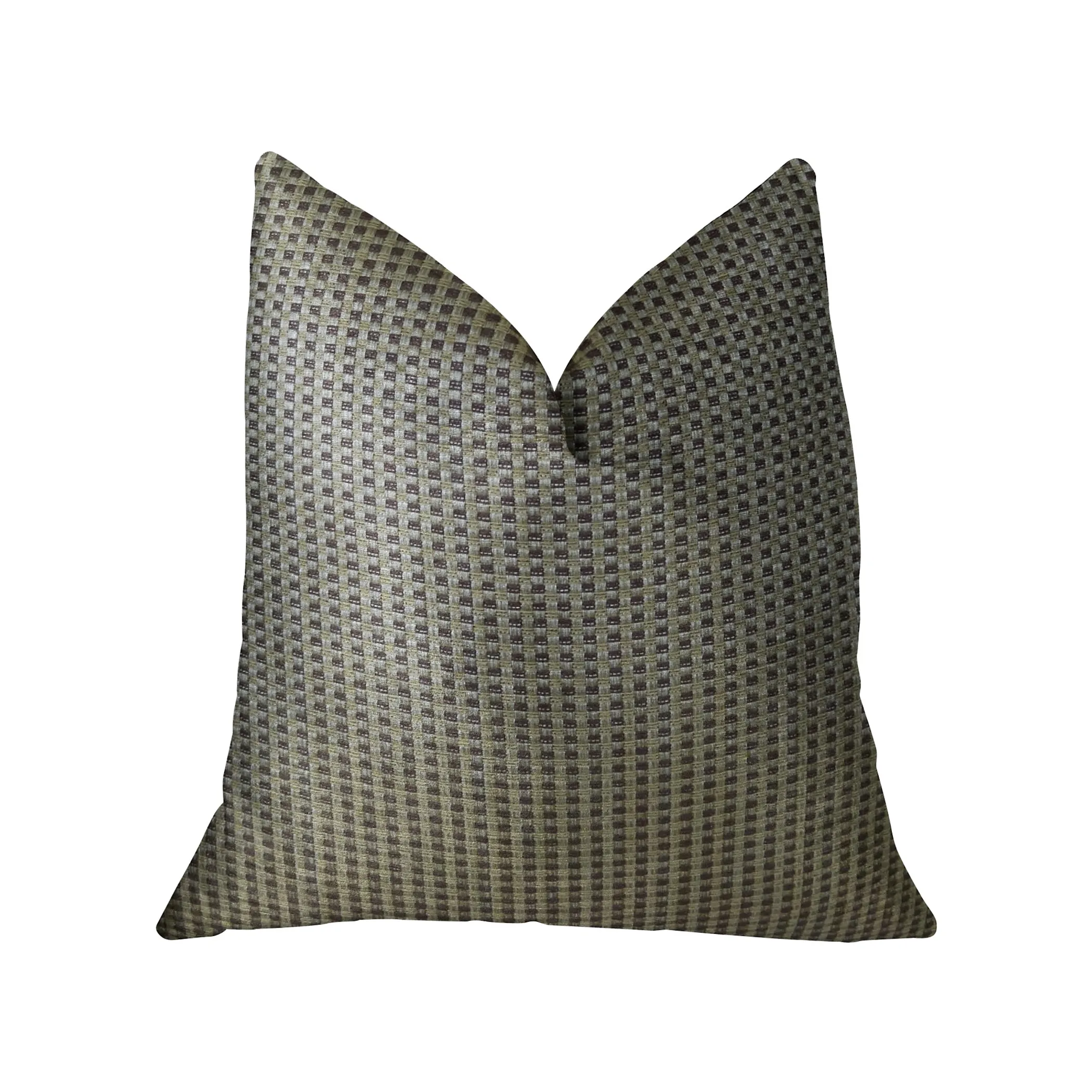 Plutus Bellevue Brown Handmade Luxury Pillow