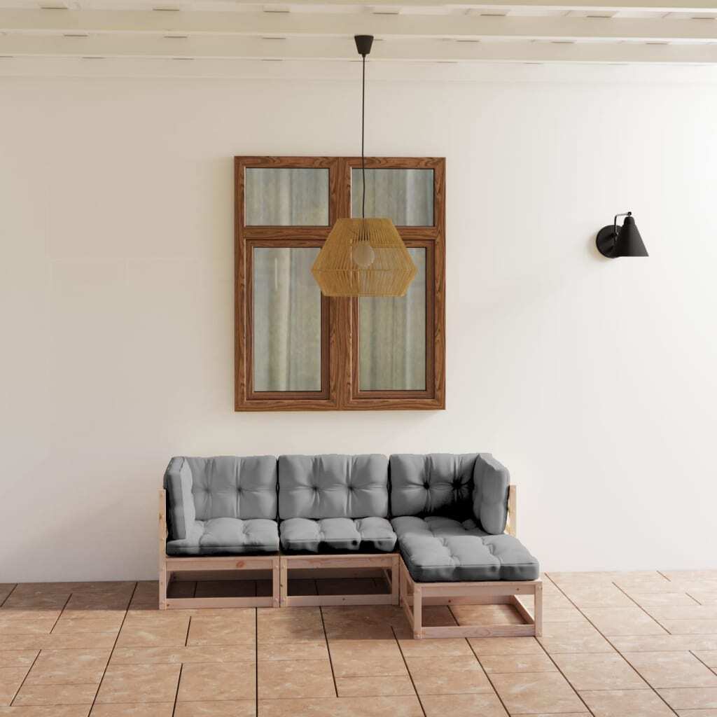 Garden Lounge Set Grey