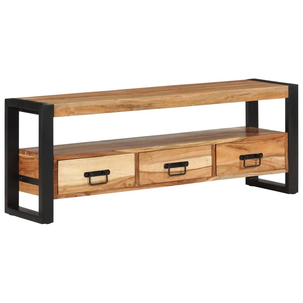 TV Stand 47.2"x11.8"x17.7" Solid Wood Acacia