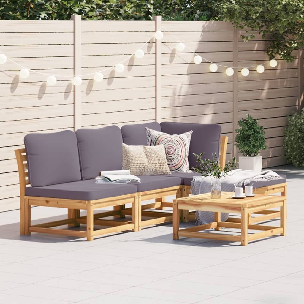 Garden Lounge Set Dark grey