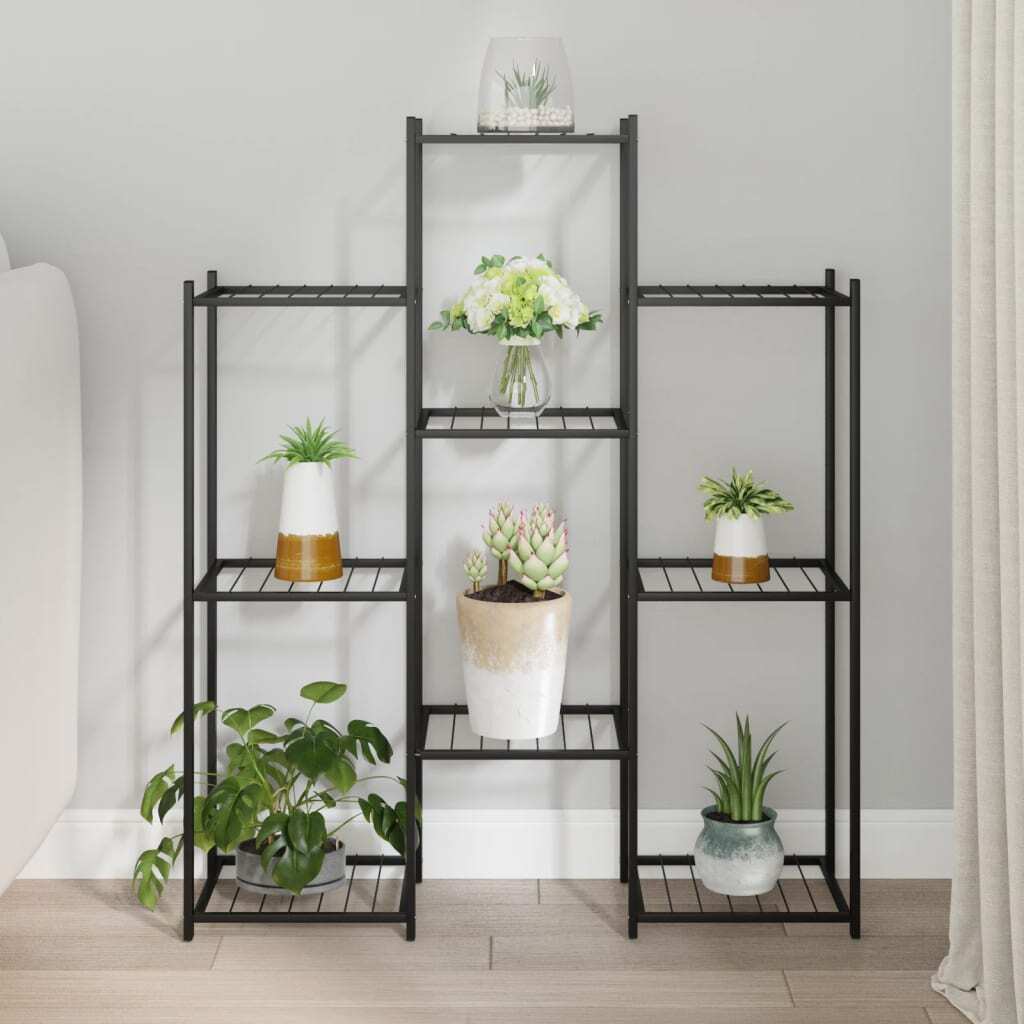 Flower Stand Black Powder-coated iron Tall Durable Flower Stand
