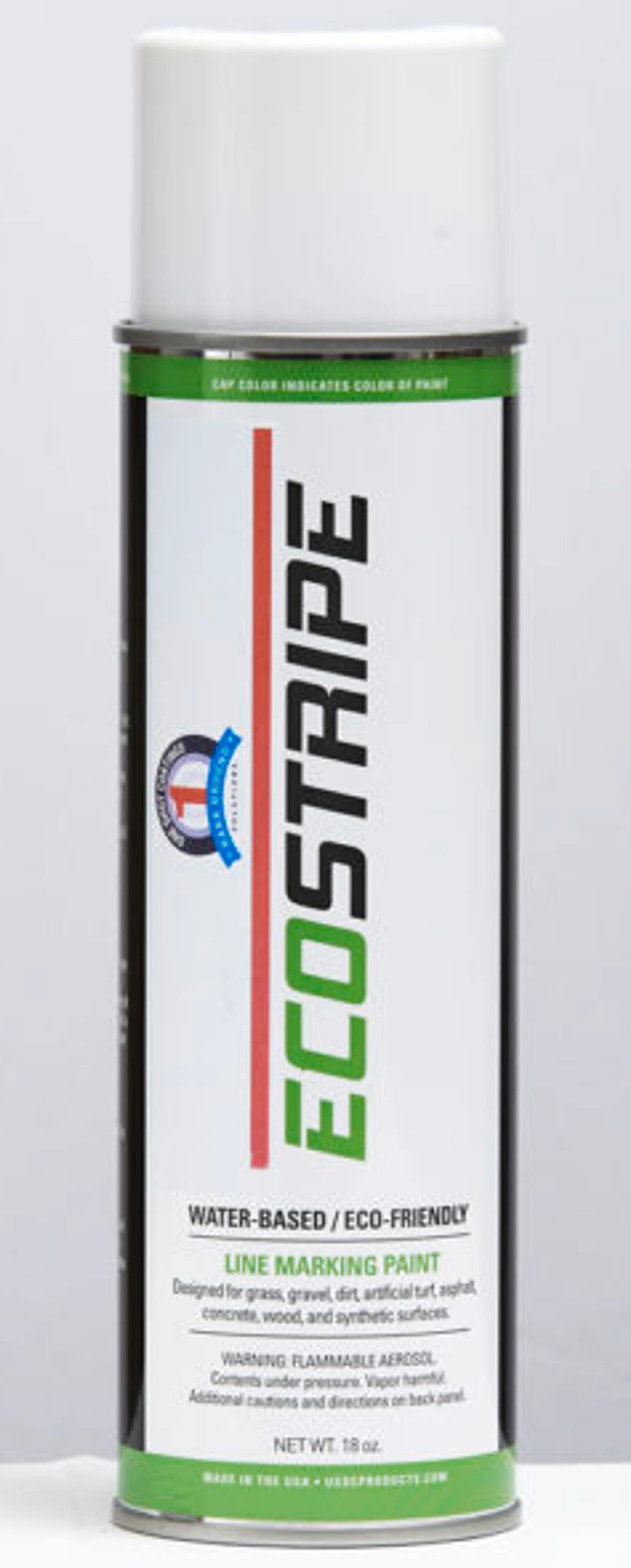 1 Shot Eco Stripe Water Based Utility Marking Paint (18oz Fluorescent Orange) 