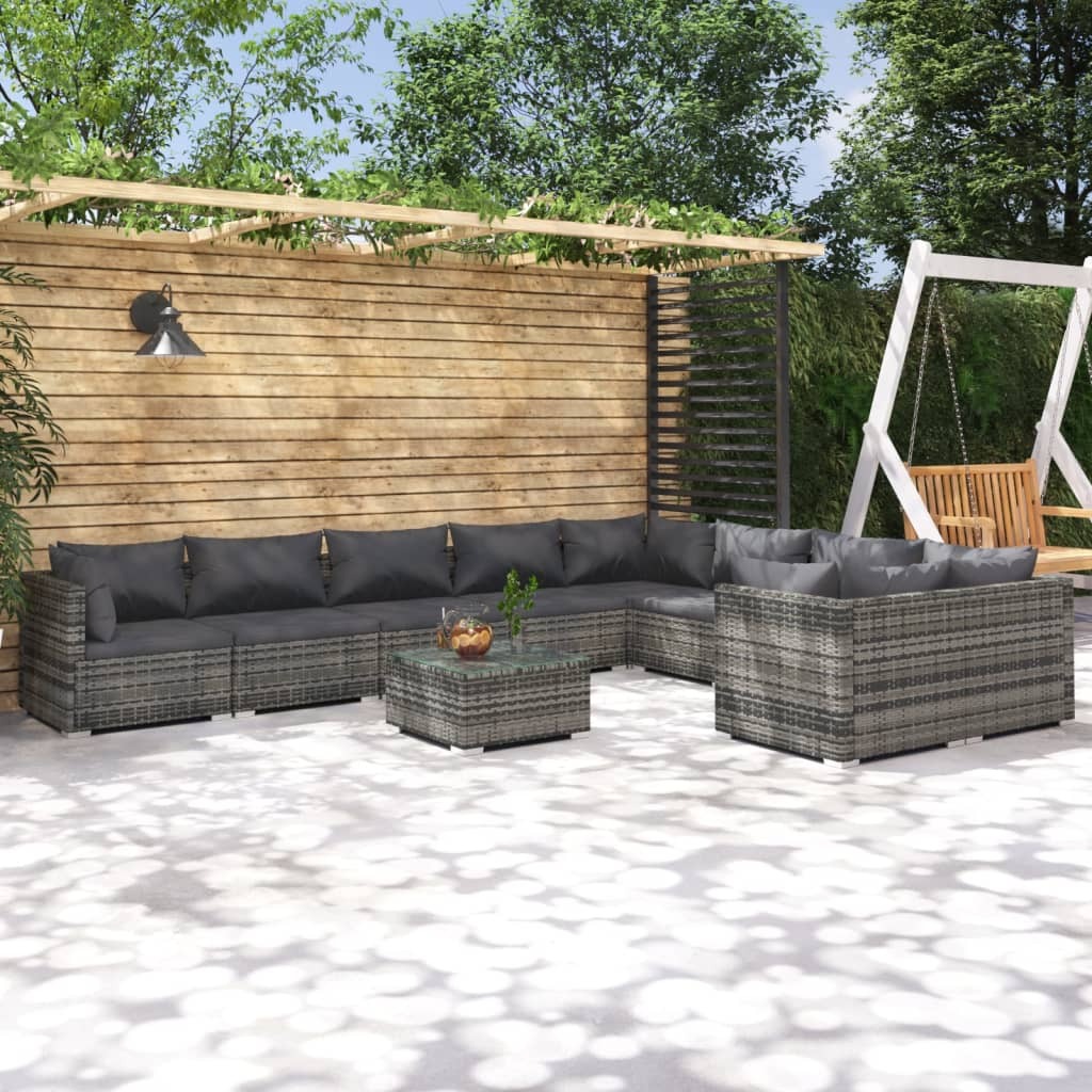 Garden Lounge Set Grey, Anthracite