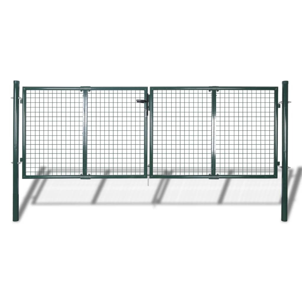 Garden Mesh Gate Fence Door Wall Grille 118.1x29.5"