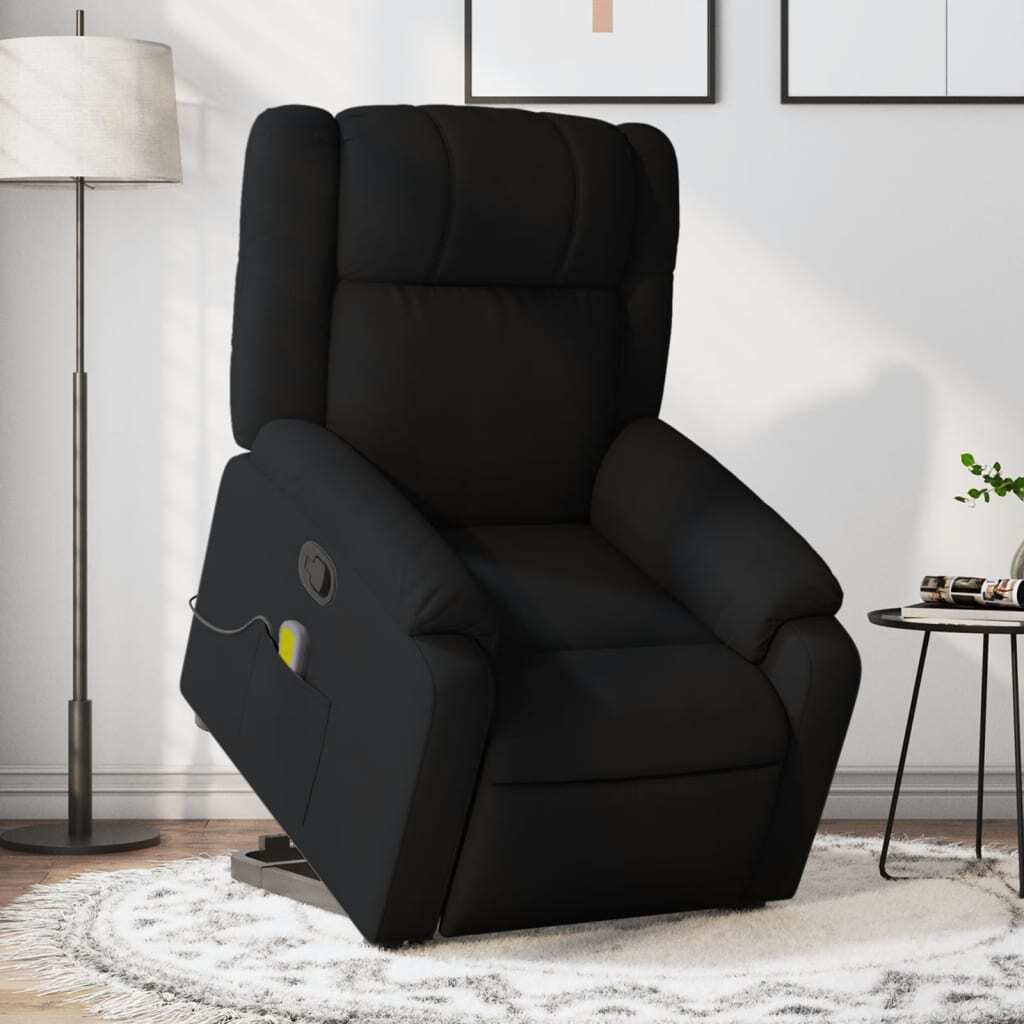 Stand Up Massage Recliner Chair Black